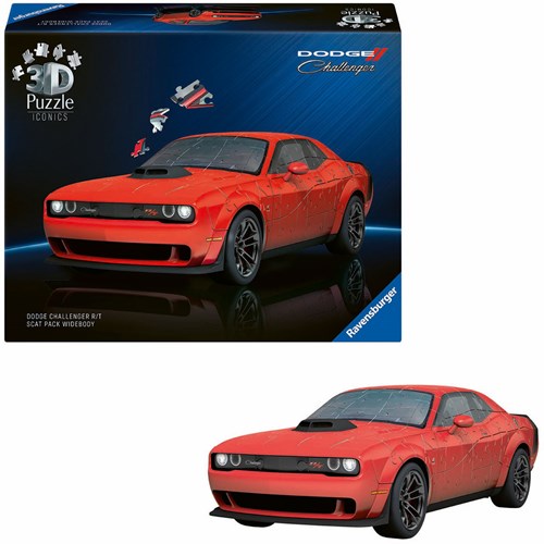 Ravensburger 3D puzzel Dodge Challenger - Iconics muscle car speelgoed-3