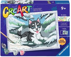 Ravensburger kit peinture par numéros - kit créatif husky
