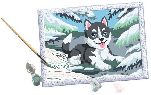 Ravensburger kit peinture par numéros - kit créatif husky-2