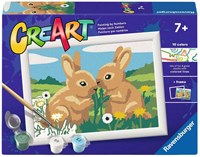 Ravensburger schilderen op nummer set - creatieve konijnen vriendjes