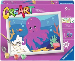 Ravensburger kit peinture par numéros - CreArt Pieuvre Néon coffret peinture