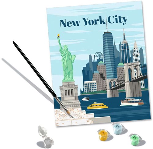 Ravensburger kit peinture par numéros - New York coloré peinture créative-3