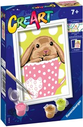 Ravensburger peinture par numéros - set créatif CreArt Bunny Cup