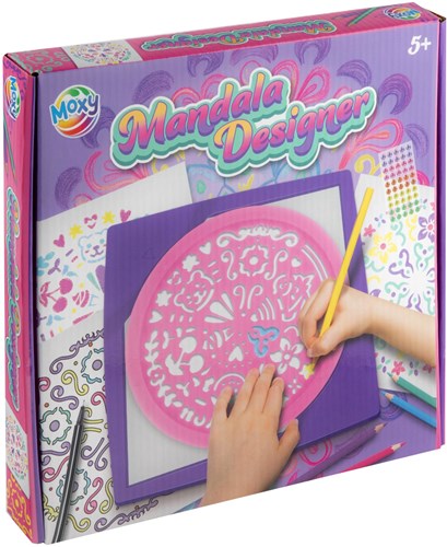 Mandala designer creatieve set kleurpotloden mandala stenen 25x25 cm