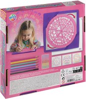 Mandala designer creatieve set kleurpotloden mandala stenen 25x25 cm-2
