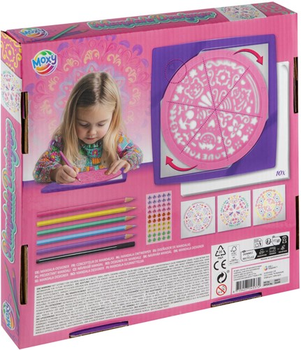 Mandala designer creatieve set kleurpotloden mandala stenen 25x25 cm-2
