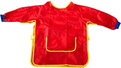 Eduplay tablier de peinture rouge - peinture - polyester déperlant