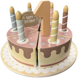 Atan Wooden birthday cake