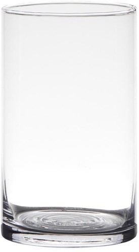 OttoSimon vase cylindre verre transparent décoration 15x9 cm