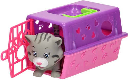 Toi-Toys dierenspeelgoed in reiskoffer - huisdier speelfiguur multicolor-3