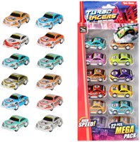 Turbo Racers set de voitures de course jouet pull back 12 pièces multicolore-2