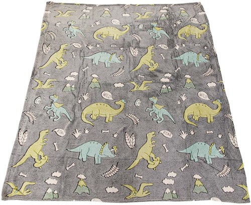 Glow in the dark deken dino 35562A-2
