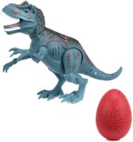 Dinosaurus speelfiguur met geluid en verrassingsei geel speelgoed-2
