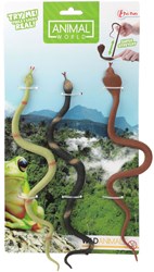 Toi-Toys Stretchy Slangen Speelgoed 3-delig Groen Rubber Kinderen