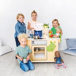 Beleduc speelgoed Mobile Housekeeping Centre 4 in 1 schoonmaakset