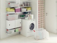 Kis boîte de rangement S avec couvercle 14 litres plastique transparent empilable
