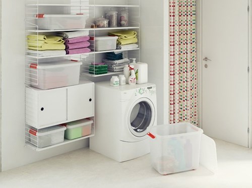 Kis boîte de rangement S avec couvercle 14 litres plastique transparent empilable