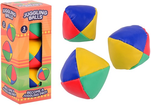 Johntoy jongleerballen - kleurrijke jongleerballen set - 3 stuks - speelgoed