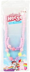 Parelketting en armband eenhoorn sieradenset voor kinderen roze