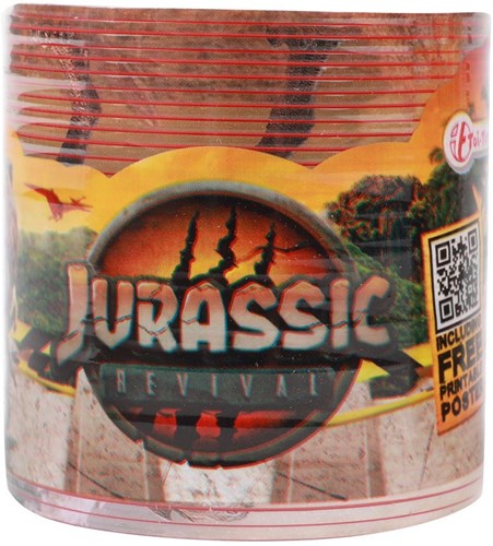 Loopveer speelgoed World of Dinosaurs met dinoprint - kleurrijke dino veer-2