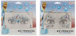 Toi-Toys diamants pour le visage Ice Princess pour enfants - multicolore