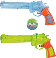 Cowboy waterpistool transparant speelgoed revolver multikleuren