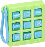 Toi-Toys porte-clés jeu Tic Tac Toe - jeu de voyage compact pour enfants-2