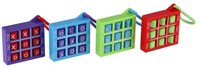 Toi-Toys porte-clés jeu Tic Tac Toe - jeu de voyage compact pour enfants