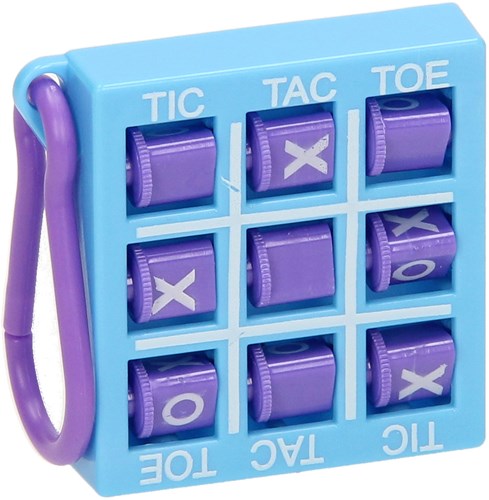 Toi-Toys porte-clés jeu Tic Tac Toe - jeu de voyage compact pour enfants-3