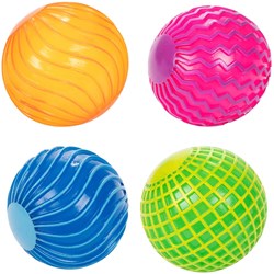 Balle sensorielle à rainures jouet coloré pour tout-petits et enfants