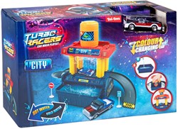 Toi-Toys Turbo racers set de lavage auto avec voiture changeant de couleur