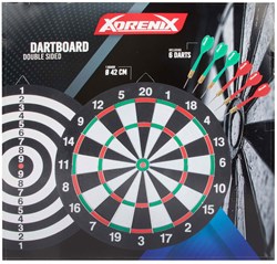 Toi-Toys dartbord Xdrenix 42 cm klassiek dartspel met 6 darts