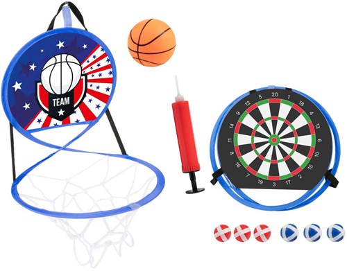 Darts Basketbal 2in1 Spel - Multicolor speelgoed voor kinderen-2