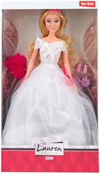 Modepop bruid met accessoires - Speelgoedpop voor kinderen - Bruiloft