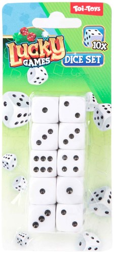 Lucky Games Dobbelsteen op Kaart, 10st.