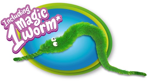 Toi-Toys magische worm speelgoed set - kleurrijke magische wormen 50gr-3