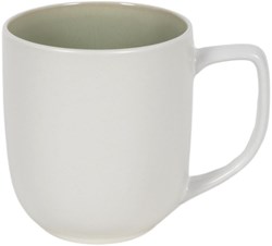 Koffiemok matwit/groen 350ml 6 stuks