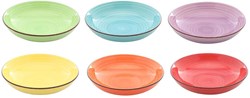 Food for Fun schaal aardewerk multi - kleurrijke schaal Ø23x6cm servies
