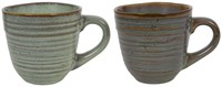 Svenska Living koffiemok aardewerk 380ml set van 6 verschillende kleuren