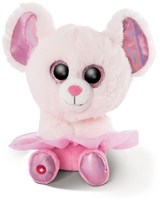 Nici peluche Glubschis ballerine souris Yammy 15 cm jouet doux rose