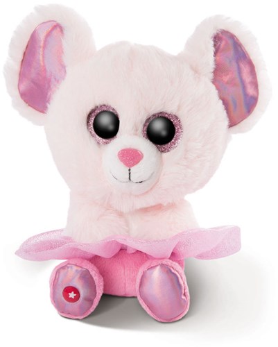 Nici peluche Glubschis ballerine souris Yammy 15 cm jouet doux rose