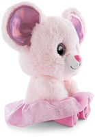 Nici peluche Glubschis ballerine souris Yammy 15 cm jouet doux rose-2