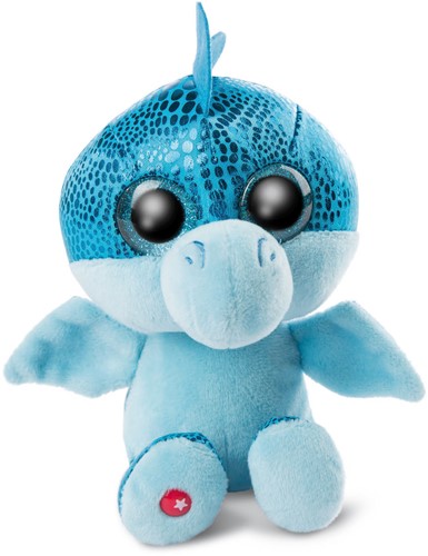 Nici Glubschis Pluchen Knuffel Draak Blauw Jet-Jet, 15cm