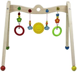 Johntoy babygym en bois activity jouet bébé multicolore