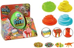 Johntoy dino speelgoed - Mega slijm ei met accessoires in doos