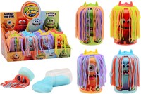 Johntoy monster putty speelgoed - Crazy hair in display, 4 assorti