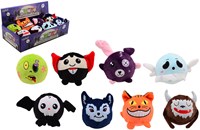 Johntoy stuiterballen speelgoed - Monster bouncy balls in display, 8 stuks