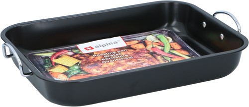 Alpina ovenschaal met anti-aanbaklaag 39x29x6 cm met handvatten-2