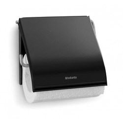 Brabantia toiletrolhouder ReNew mat zwart - badkameraccessoire