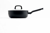 BK hapjespan keramisch inductie met deksel 24cm PFAS-vrij zwart-2